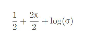 `0.5 + 0.5 * math.log(2 * math.pi) + torch.log(m.scale)` 1